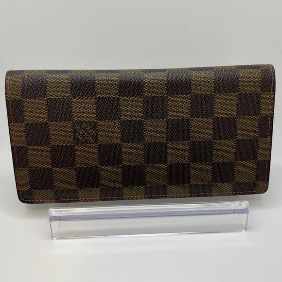 GUC Louis Vuitton Damier Ebene Long Bifold Wallet - Picture 1 of 11